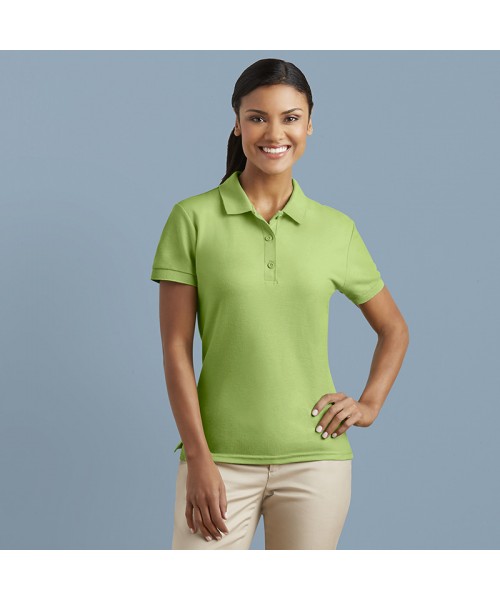 Plain sport shirt Women's premium cotton double piqué GILDAN 211 GSM